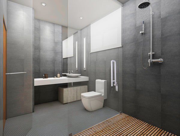 ABS U - Shape Foldable Grab Bar (With Steel Insert)