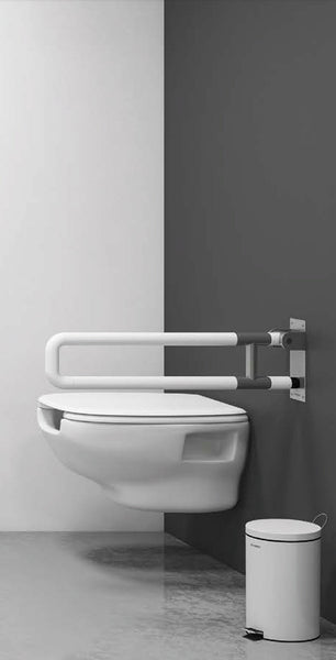 ABS U - Shape Foldable Grab Bar (With Steel Insert)
